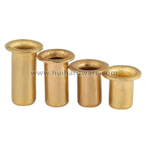 Fournisseur chinois de rivets tubulaires creux en laiton et en cuivre à tête plate et ronde - Product Image 5
