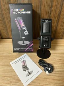 High Quality CM-100 Noise Cancelling USB RGB Wired Gaming <b>Microphone</b> Condenser <b>Microphone</b> Desktop <b>Microphone</b> <b>for</b> Live - Product Image 2