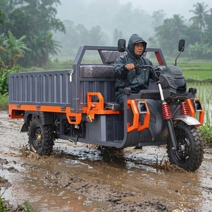 รถสามล้อกันน้ำ 3000W รับน้ำหนัก 2000 กก. พร้อมระบบป้องกันการถอยหลัง สำหรับฤดูฝน รับน้ำหนักได้มาก 2000 กก. - Product Image 1