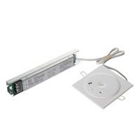 3W Hochleistungs-LED-Einbauleuchte mit 3 Stunden Betriebsdauer Kaltweiß Kunststoff Deckeneinbau Selbsttest-Option Verfügbar