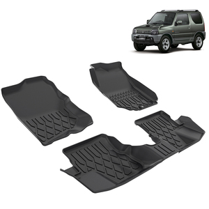 Tappetino <span class=keywords><strong>in</strong></span> <span class=keywords><strong>gomma</strong></span> 3D per <span class=keywords><strong>auto</strong></span> per Suzuki Jimny Jb23 Jb33 Jb43 Jb53 1988-2018 <span class=keywords><strong>tappetini</strong></span> <span class=keywords><strong>auto</strong></span> - Product Image 2