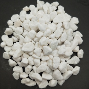 Super beau jardin extérieur pavage <span class=keywords><strong>Parterre</strong></span> décoration naturel neige blanc dégringolé galets poli pois gravier à vendre - Product Image 5