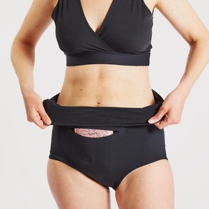 Panty posparto OEM 2025 para mujer con bolsillo y compresa fría/caliente, ropa interior posparto para recuperación abdominal de la madre - Product Image 3