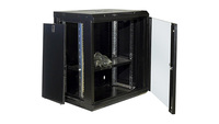 Armoire serveur murale robuste en acier 12U 19 pouces, rack réseau fiable pour salle informatique