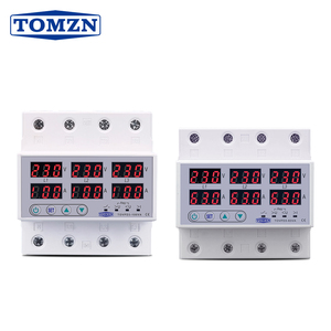 TOMZN TOVPD3-63VA รีเลย์ป้องกันไฟฟ้าสามเฟสแบบติดตั้งบนราง Din พร้อมโวลต์มิเตอร์และแอมมิเตอร์ ระบบตรวจสอบแรงดันเกิน ปรับกระแสได้ รุ่น F810 - Product Image 1