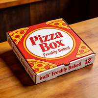 Boîte à pizza carrée ondulée TongKun, personnalisée, imprimée en flexographie, écologique, recyclable, avec pelliculage mat, empilable, jetable