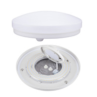 Lampu langit-langit LED bulat redup lampu langit-langit putih Sensor gerakan Microwave tahan air Ip54 koridor balkon