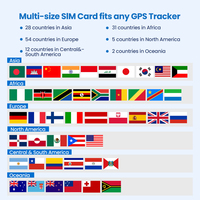 Carte SIM Autosali Worldwide Roaming pour GPS Tracker GSM GPRS LTE M2M Device avec support de plate-forme gratuit