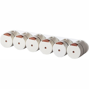Ensemble de salières et poivrières magnétiques intelligentes pour cuisine, distributeurs <span class=keywords><strong>d</strong></span>'épices en plastique anti-humidité avec support et bouton de dosage - Product Image 5