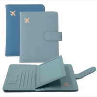 Portefeuille de voyage personnalisé avec protection RFID, étui en cuir pour passeport et cartes, accessoire de voyage familial