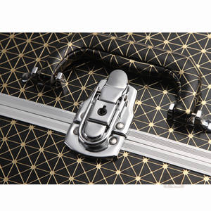 KONCAI, Maleta <span class=keywords><strong>de</strong></span> <span class=keywords><strong>maquillaje</strong></span> profesional a <span class=keywords><strong>precio</strong></span> <span class=keywords><strong>de</strong></span> fábrica, 8 Uds., bandejas, caja <span class=keywords><strong>de</strong></span> herramientas, estuche organizador <span class=keywords><strong>de</strong></span> cosméticos con cerradura y espuma - Product Image 3