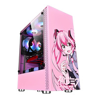 Boîtier d'ordinateur de jeu Full Tower avec verre trempé prend en charge la carte mère Micro ATX Type vertical pour les PC ATX et MATX