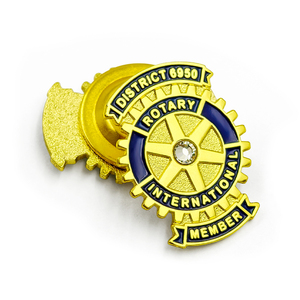 Rotario Câu lạc bộ Chủ Tịch quốc tế Noel Des anonymes kim loại ve áo Pin Huy hiệu phụ kiện thời trang cứng mềm men <span class=keywords><strong>pins</strong></span> - Product Image 4