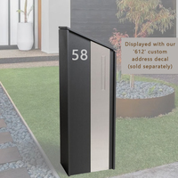 Vente directe du fabricant Boîte aux lettres de jardin en métal moderne de haute qualité Conception unique Grande capacité Haute sécurité pour une utilisation en extérieur