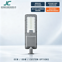 Lampadaire solaire intégré extérieur IP65 étanche en alliage d'aluminium avec capteur de mouvement AC pour éclairage routier