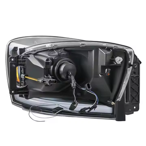 Sistema <span class=keywords><strong>de</strong></span> Iluminación <span class=keywords><strong>LED</strong></span> para Dodge Ram 2006-2008, Faro Delantero con Proyector Automático, Barra <span class=keywords><strong>LED</strong></span> Halógena <span class=keywords><strong>de</strong></span> 12V y 55W <span class=keywords><strong>de</strong></span> Potencia - Product Image 4