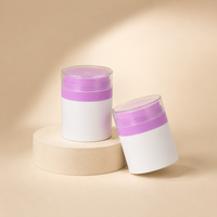 Crème pour le visage blanchissante, lotion pour le soin de la peau, pot rond en PP avec bouchon à vis, pompe sans air, tailles 30g et 50g