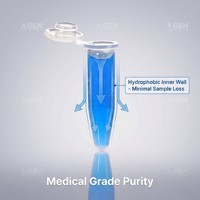 Tube de microcentrifugation en plastique de 0,6 ml, consommable de laboratoire jetable, accessoire professionnel pour les instituts de recherche universitaires et les biotechnologies