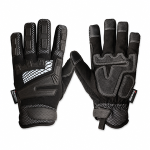 Guantes de Trabajo Térmicos Negros para Mecánicos, con Protección de Dedos TPR, Dorso de Malla Aislante, Palma Sintética Reforzada, Venta al Por Mayor de Fábrica OEM - Product Image 1