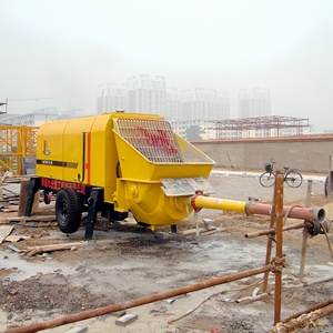 Bomba de Concreto Móvil con Motor, Bomba de Concreto sobre Remolque para Construcción - Product Image 3