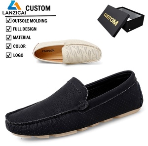 รองเท้าลำลองหนังวัวสไตล์อังกฤษสำหรับฤดูร้อน แบบสวม พื้นเรียบ ระบายอากาศได้ดี รองเท้าลำลองผู้ชาย ผู้ผลิตรองเท้าผู้ชายตามสั่ง - Product Image 1