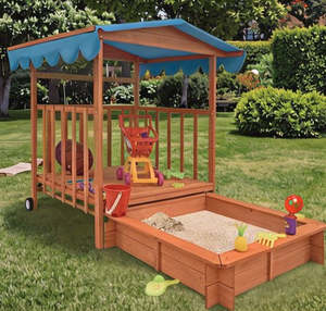 Aire de jeux pour garçons haut de gamme personnalisée, <span class=keywords><strong>bac</strong></span> <span class=keywords><strong>à</strong></span> <span class=keywords><strong>sable</strong></span> en bois avec bancs, <span class=keywords><strong>bac</strong></span> <span class=keywords><strong>à</strong></span> <span class=keywords><strong>sable</strong></span> <span class=keywords><strong>extérieur</strong></span> - Product Image 1