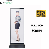 OEM ODM Pantalla Digital de Señalización de 43 Pulgadas con Soporte de Pie, Pantalla LCD HD con WIFI, Kiosco de Publicidad Comercial para Tiendas Minoristas