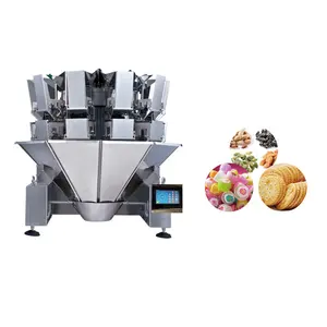 Tự động 14 đầu multihead túi trà khô foodweighing máy đóng gói điền hạt giống trấu rơm Trọng lượng máy đóng gói