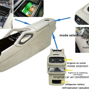 Reposabrazos delantero <span class=keywords><strong>Gls</strong></span> Gle Caja de almacenamiento de cuero con refrigerador y portavasos - Product Image 5