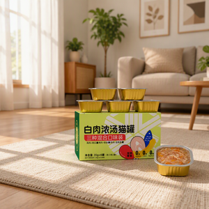 อาหารแมวกระป๋องพรีเมียม รสไก่และปลาข้าว 35 กรัม*6 ซอง อาหารเปียกสูตรน้ำซุปธรรมชาติเพื่อสุขภาพแมว - Product Image 2