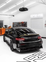 Diffuseur de pare-chocs arrière en fibre de carbone pour W205 C63 AMG, lèvre avant, aileron arrière, jupe latérale, calandre, compatible avec Benz W205 C63 AMG Coupé