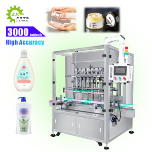 <span class=keywords><strong>Machine</strong></span> de <span class=keywords><strong>remplissage</strong></span> automatique à piston électrique ZXSMART haute précision 50 BPM à 6 têtes pour bouteilles de liquides (détergent, lotion, shampoing) - Product Image 1