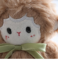 Porte-clés en peluche Mouton Tulipe, Jouet en peluche doux, Poupée agneau en peluche, Porte-clés avec pendentif fleur de tulipe