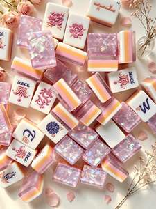Nuovo Arrivo Set Mahjong Americano Moderno con Tessere Oh My Mahjong e Dettagli Diamantati Scintillanti in Melamina, Adatto per Tavolo da Mahjong Domestico - Product Image 3