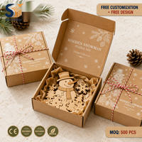 Boîte de Noël personnalisée, boîte d'expédition en carton ondulé, emballage en carton couleur avec logo pour cadeau de Noël, OEM ODM