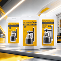 Juego de Adaptadores de Mandril de Taladro de Acero al Carbono y Aleación de Aluminio de Grado Industrial de Alta Calidad para Trabajos en Madera y Construcción SUNRISE