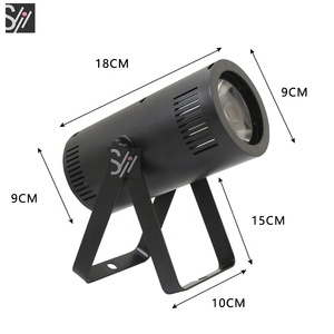 DJ đèn Disco DMX tại chỗ Pin RGBW 15 Wát 4in1 Mini chùm LED pinspot ánh sáng - Product Image 6