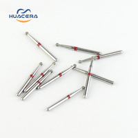 Fraises orthodontiques de haute qualité BR-41F consommables de fraises diamantées dentaires avec mèches de routeur à pointe en carbure de sécurité avancée par Huacera