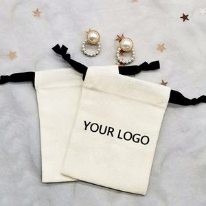 Gran oferta, bolsa de cosméticos sólida de lona, cordón de lino y algodón para el cuidado de la piel, vela de maquillaje, embalaje de regalo, bolsa de muselina sólida - Product Image 1