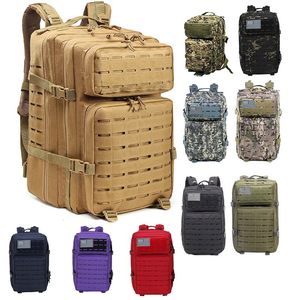 AYPPRO 45L Lasergeschnittener Taktischer Rucksack MOLLE Tarnmuster Wasserdichter Jagdrucksack Auf Lager MOQ 20 Stück OEM DDP USA EU - Product Image 2