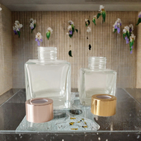 Diffuseur de parfum d'ambiance Square Scents 50ml/100ml, huile essentielle, sérum pour la peau, flacons en verre avec bouchon à vis