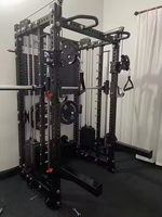 Machine Smith SK avec pile de poids de 160 kg, rack de musculation multifonctionnel et crossover à câbles pour salle de sport commerciale, acier de 3 mm