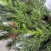 Couronne de Noël en pin et genévrier de 61 cm pour la décoration de porte ou de mur de la maison pendant les fêtes