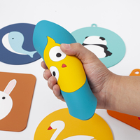 Tapis de bureau antidérapant à motif carré, résistant à la chaleur, Simple et pratique, en silicone, isolé thermiquement