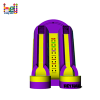 Toboggan aquatique gonflable à deux voies en PVC pour parc sportif, centre commercial et utilisation en extérieur pour les écoles maternelles