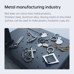 20w30w Placa de identificación de metal pequeña Grabador de grabado láser de fibra Equipo de sistemas de marcado Costo de la máquina para metal/plástico acero inoxidable - Product Image 6