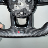 Volant en fibre de carbone avec palettes de changement de vitesse pour Audi A4 S4 A5 S5 B9 2017-2019 – Amélioration