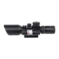 Lunette de chasse étanche avec viseur laser rouge 20 mm, réglable, 3-10x42, lentilles multicouches, réticule en alliage d'aluminium