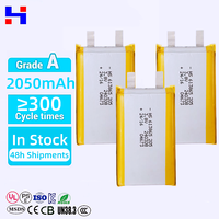 Baterai Semi-Solid State 3.8V Grosir 613865 Kapasitas & Arus Tinggi Tersedia Ukuran Kustom Katoda LiNiMnCoO2 Daya Tahan 300 Siklus