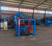 Máquina para Fabricar Bloques de Cemento Huecos con Presión Hidráulica QT4-15, Motor de Vibración, Operación Automática PLC, Alta Seguridad, Shandong